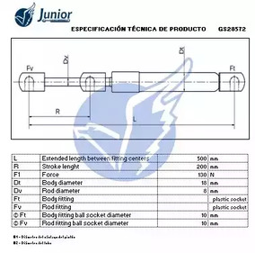 Фото GS28572 Газовая пружина JUNIOR {forloop.counter}}