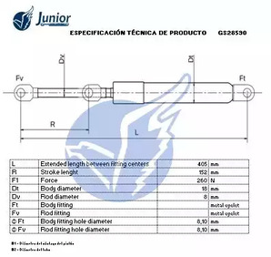 Фото GS28590 Газовая пружина JUNIOR {forloop.counter}}