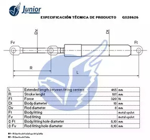 Фото GS28626 Газовая пружина JUNIOR {forloop.counter}}