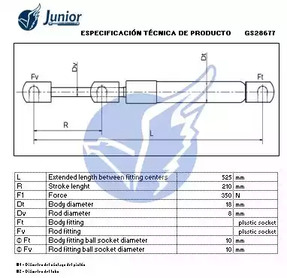 Фото GS28677 Газовая пружина JUNIOR {forloop.counter}}