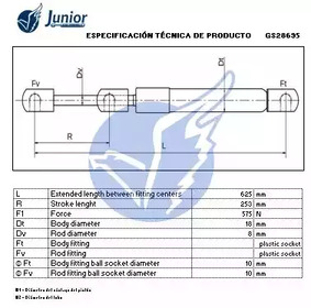 Фото GS28695 Газовая пружина JUNIOR {forloop.counter}}