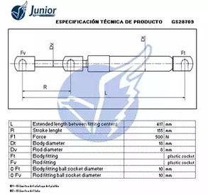 Фото GS28709 Газовая пружина JUNIOR {forloop.counter}}