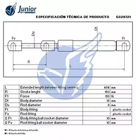 Фото GS28721 Газовая пружина JUNIOR {forloop.counter}}