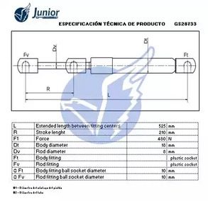 Фото GS28733 Газовая пружина JUNIOR {forloop.counter}}