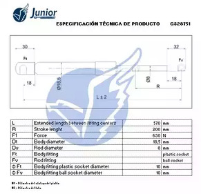 Фото GS28751 Газовая пружина JUNIOR {forloop.counter}}