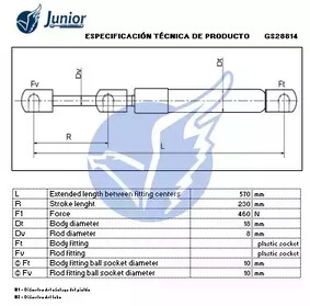 Фото GS28814 Газовая пружина JUNIOR {forloop.counter}}