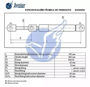 Фото GS28896 Газовая пружина JUNIOR {forloop.counter}}