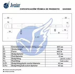 Фото GS28903 Газовая пружина JUNIOR {forloop.counter}}