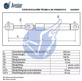 Фото GS28911 Газовая пружина JUNIOR {forloop.counter}}