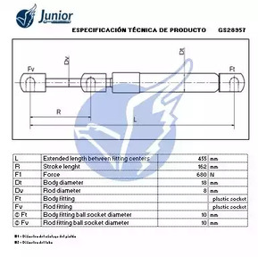 Фото GS28957 Газовая пружина JUNIOR {forloop.counter}}