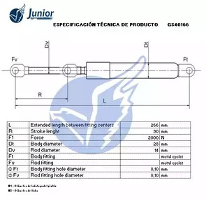 Фото GS40166 Газовая пружина JUNIOR {forloop.counter}}