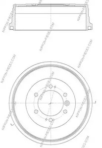 Фото T340A03 Тормозный барабан NPS {forloop.counter}}