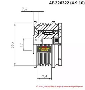 Фото AF226322 Ременный шкив AINDE {forloop.counter}}