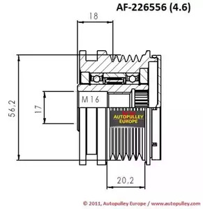 Фото AF226556 Ременный шкив AINDE {forloop.counter}}