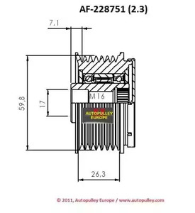 Фото AF228751 Ременный шкив AINDE {forloop.counter}}