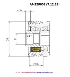 Фото AF2296037 Ременный шкив AINDE {forloop.counter}}