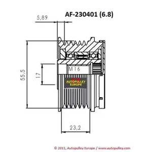 Фото AF230401 Ременный шкив AINDE {forloop.counter}}