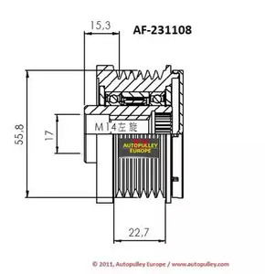 Фото AF231108 Ременный шкив AINDE {forloop.counter}}