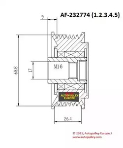 Фото AF232774 Ременный шкив AINDE {forloop.counter}}