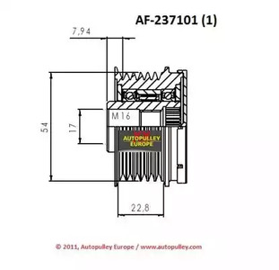 Фото AF237101 Ременный шкив AINDE {forloop.counter}}