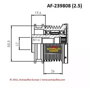 Фото AF239808 Ременный шкив AINDE {forloop.counter}}