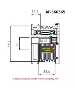 Фото AF560565 Ременный шкив AINDE {forloop.counter}}