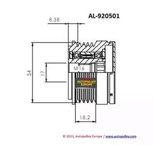 Фото AL920501 Ременный шкив AINDE {forloop.counter}}