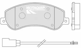 Фото LVXL1318 Комплект тормозных колодок MOTAQUIP {forloop.counter}}