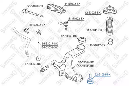 Фото 5251001SX Шарнир STELLOX {forloop.counter}}