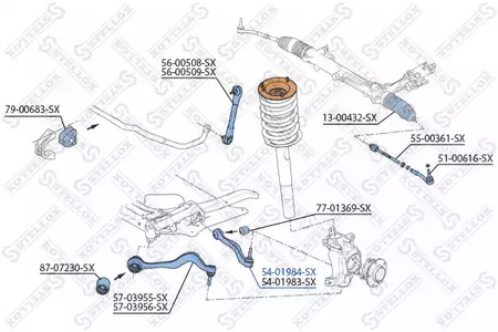 Фото 5401984SX Рычаг независимой подвески колеса STELLOX {forloop.counter}}