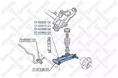Фото 5703875SX Рычаг независимой подвески колеса STELLOX {forloop.counter}}