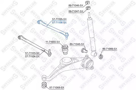 Фото 5771106SX Рычаг независимой подвески колеса STELLOX {forloop.counter}}