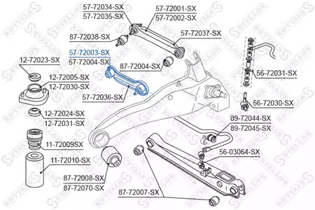 Фото 5772003SX Рычаг независимой подвески колеса STELLOX {forloop.counter}}