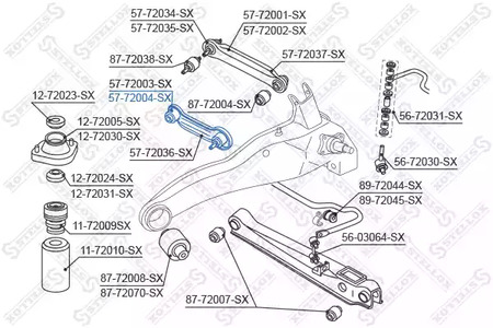 Фото 5772004SX Рычаг независимой подвески колеса STELLOX {forloop.counter}}