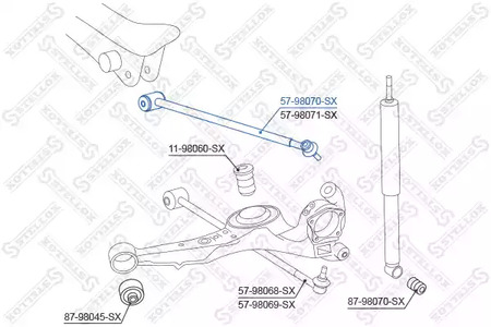 Фото 5798070SX Рычаг независимой подвески колеса STELLOX {forloop.counter}}