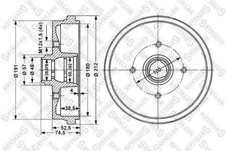 Фото 60254708SX Тормозный барабан STELLOX {forloop.counter}}