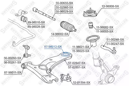 Фото 8798012SX Подвеска Stellox {forloop.counter}}