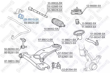 Фото 8998010SX Подвеска STELLOX {forloop.counter}}