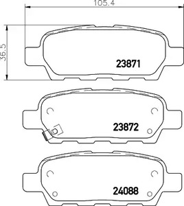 Фото 8DB355010241 Комплект тормозных колодок HELLA PAGID {forloop.counter}}