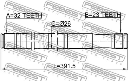 Фото 0112CT220RH Вал FEBEST {forloop.counter}}