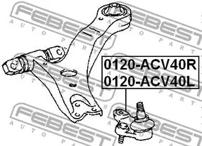 Фото 0120ACV40L Шарнир FEBEST {forloop.counter}}