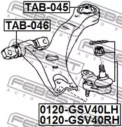 Фото 0120GSV40LH Шарнир FEBEST {forloop.counter}}