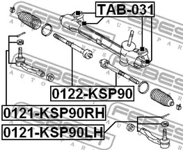 Фото 0121KSP90LH Шарнир FEBEST {forloop.counter}}