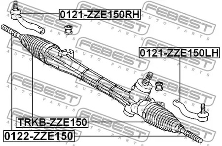 Фото 0121ZZE150RH Шарнир FEBEST {forloop.counter}}