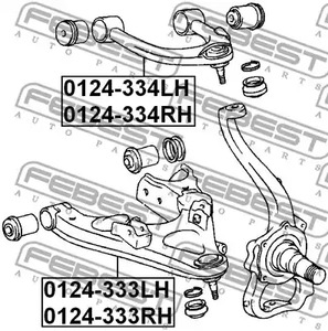 Фото 0124334LH Рычаг независимой подвески колеса FEBEST {forloop.counter}}