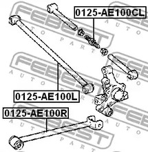 Фото 0125AE100R Рычаг независимой подвески колеса FEBEST {forloop.counter}}