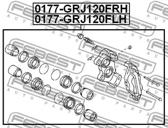 Фото 0177GRJ120FLH Тормозной суппорт FEBEST {forloop.counter}}