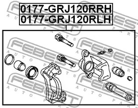 Фото 0177GRJ120RLH Тормозной суппорт FEBEST {forloop.counter}}