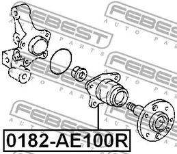 Фото 0182AE100R Ступица колеса FEBEST {forloop.counter}}