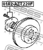 Фото 0182AZT220F Ступица колеса FEBEST {forloop.counter}}